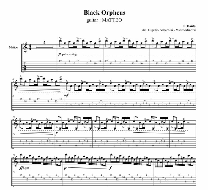 Black Orpheus by Bruskers Guitar Duo