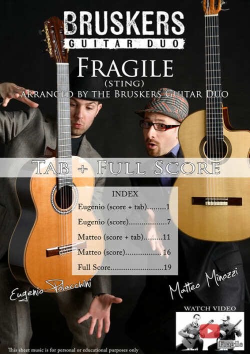 Fragile by Bruskers Guitar Duo