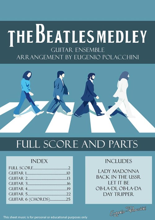 The Beatles Medley - Guitar ensemble arrangement by Eugenio-Polacchini - COVER
